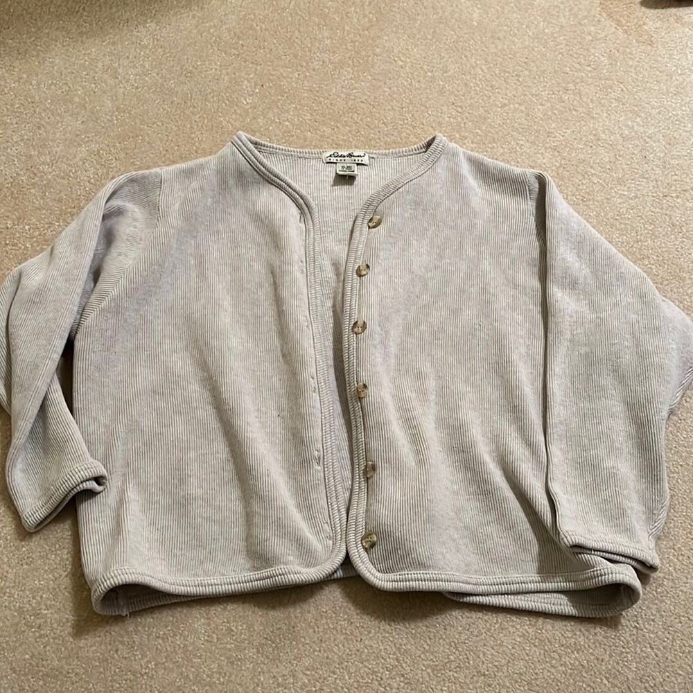 Eddie Bauer Cream Cardigan